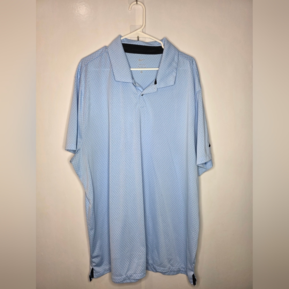 Nike Mens Blue Dri-fit Golf Polo, Size 3XL